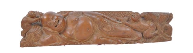 20TH CENTURY CHINESE CARVED HARDWOOD FIGURINE