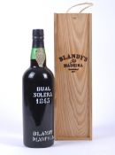 ONE BOTTLE OF BLANDYS MADEIRA BUAL SOLERA 1845