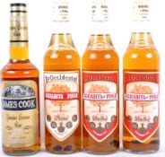 FOUR BOTTLES OF VINTAGE RUM INCLUDING CUBAN