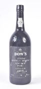 SINGLE BOTTLE OF DOWS 1986 VINTAGE PORT