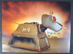 DOCTOR WHO – K9 – JOHN LEESON AUTOGRAPHED 16X12