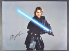 STAR WARS - HAYDEN CHRISTENSEN - ANAKIN SKYWALKER - SIGNED 16X12