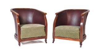 PAIR OF 19TH CENTURY MAHOGANY CHILDREN'S BOW BACK ARM CHAIR
