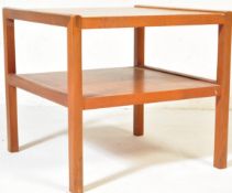 RETRO VINTAGE TEAK CHESS BOARD OCCASIONAL TABLE