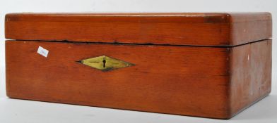 EARLY 20TH CENTURY WOODEN WRITING SLOPE - CHUBB & SONS