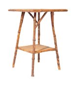 EARLY 20TH CENTURY BAMBOO TABLE