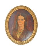 OIL ON BOARD PORTRAIT PAINTING