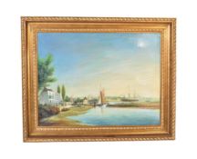 AFTER JOSEPH WALTER 20TH CENTURY OIL ON CANVAS PAINTING