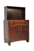ART DECO CIRCA 1930S OAK HIGHBOARD CABINET