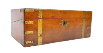 A 19TH CENTURY VICTORIAN MAHOGANY WRITING SLOPE