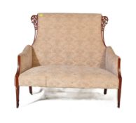 EDWARDIAN EARLY 20TH CENTURY HIGH BACK SETTLE