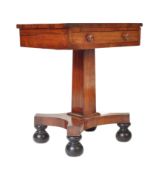 WILLIAM IV ROSEWOOD LADIES WORK TABLE