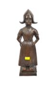 20TH CENTURY SPLETER DUTCH MILKMAID FIRESIDE COMPANION SET