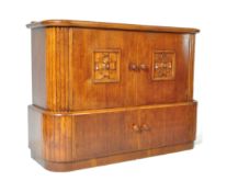 ART DECO CONTINENTAL OAK SIDEBOARD CREDENZA