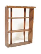 19TH CENTURY TRAMP ART FOLK OAK SHELVES
