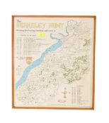 LATE 20TH CENTURY 'THE BERKELEY HUNT' COLOURED MAP