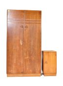 VINTAGE 1930S DOUBLE WADROBE WITH BEDSIDE CABINET