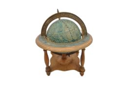 LATE 20TH CENTURY MINIATURE HOROSCOPE DESK GLOBE