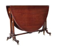 19TH CENTURY MAHOGANY SUTHERLAND TABLE