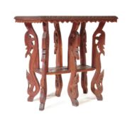 VINTAGE 20TH CENTURY CARVED OCCASIONAL HALL TABLE