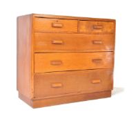 CIRCA 1960S VINTAGE AIR MILITARY STYLE OAK CHEST OF DRAWERS