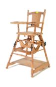 VICTORIAN CHILDREN HIGH CHAIR - ROCKING CHAIR COMBINATION SEAT
