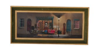 DEBORAH JONES - MRS BAGWELL'S ANTIQUES - OIL ON BOARD