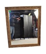 VINTAGE 20TH CENTURY LARGE CARVED OVER MANTEL MIRROR