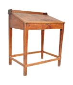 VINTAGE EARLY 20TH CENTURY 1900S PINE SCHOOL DESK