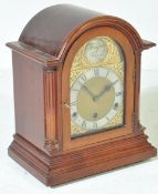 TEMPUS FUGIT - WESTMINSTER CHIME MAHOGANY MANTEL CLOCK