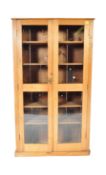 VICTORIAN 19TH CENTURY PINE DRESSER - BOOKCASE CABINET