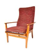 RETRO MID 20TH CENTURY TEAK PARKER KNOLL ARMCHAIR