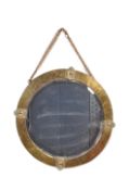 EARLY 20TH CENTURY REGENCY GILT METAL MIRROR