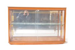 RETRO MID 20TH CENTURY TEAK & GLASS DISPLAY CABINET