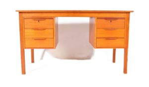 RETRO CIRCA 1970S TEAK DANISH PEDESTAL DESK