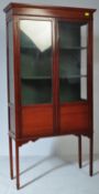 EDWARDIAN CIRCA. 1900S MAHOGANY CHINA DISPLAY CABINET