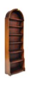 20TH CENTURY DUTCH THIN & TALL OPEN WINDOW OAK BOOKCASE