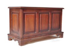 17TH CENTURY REVIVAL MAHOGANY COFFER CHEST BLANKET BOX