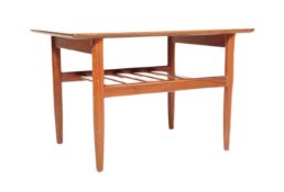 RETRO MID 20TH CENTURY TEAK TWO TIERED COFFEE TABLE