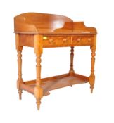 VICTORIAN 19TH CENTURY BIRCH GALLERY EDGE WRITING TABLE