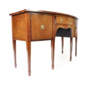 REGENCY REVIVAL BOW FRONT MAHOGANY SIDEBOARD