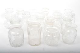 COLLECTION OF VINTAGE 20TH CENTURY CUT GLASS DECANTERS