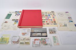 VICTORIAN & LATER UK STAMP ALBUM - TO INCLUDE PENNY REDS