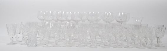 LARGE COLLECTION OF VINTAGE CUT GLASS DRINKING GLASS