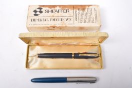SHEAFFER IMPERIAL TOUCHDOWN FOUNTAIN PEN W/ PARKER
