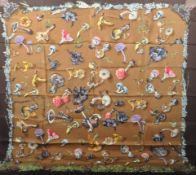HERMES PARIS SILK SCARF FOULARD WITH MUSHROOMS