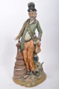 VINTAGE ITALIAN CAPODIMONTE HAND PAINTED FIGURE OF BEGGAR