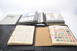 LARGE COLLECTION OF VINTAGE UK & FOREIGN STAMPS ALBUMS