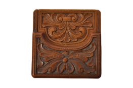 EARLY 20TH CENTURY BLACK FOREST CARVED WOOD WATCH CASE