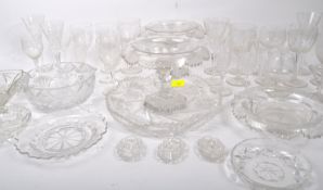 CRYSTAL GLASS - VICTORIAN 19TH CENTURY - LARGE COLLECTION
